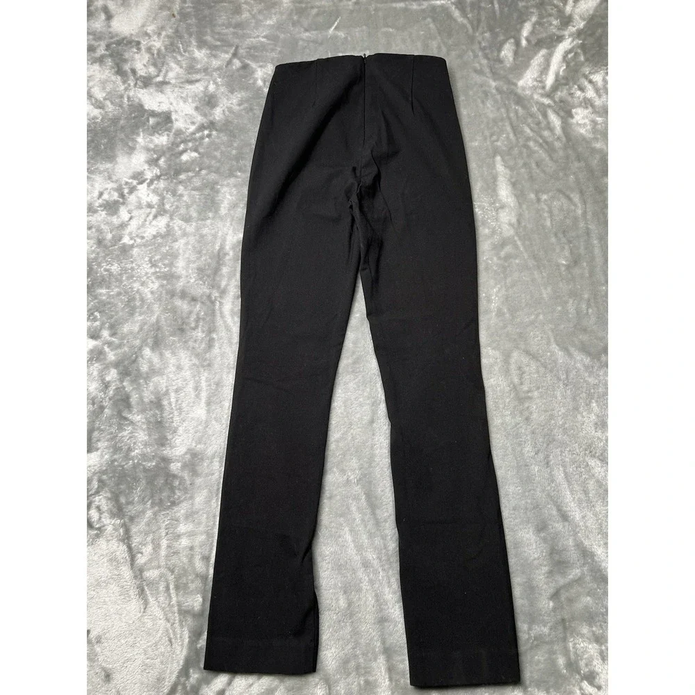 Rag And Bone Pants Women Size 0 Skinny Ankle Dress Solid Black‎ Back Zipper